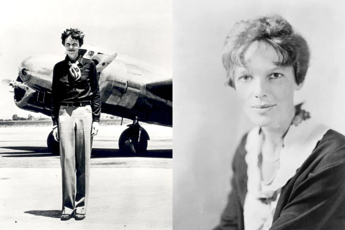 US aviatrix Amelia Earhart went missing in 1937, while on a pioneering round-the-world flight with navigator Fred Noonan.