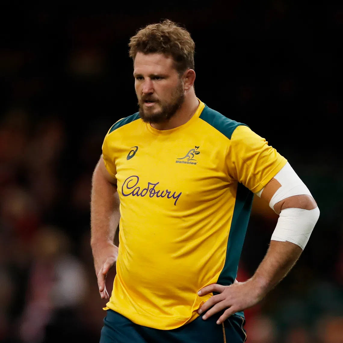 Rugby Union - Autumn International - Wales v Australia - Principality Stadium, Cardiff, Wales, Britain - November 20, 2021 Australia's James Slipper during the warm up before the match Action Images via Reuters/Andrew Boyers/File Photo