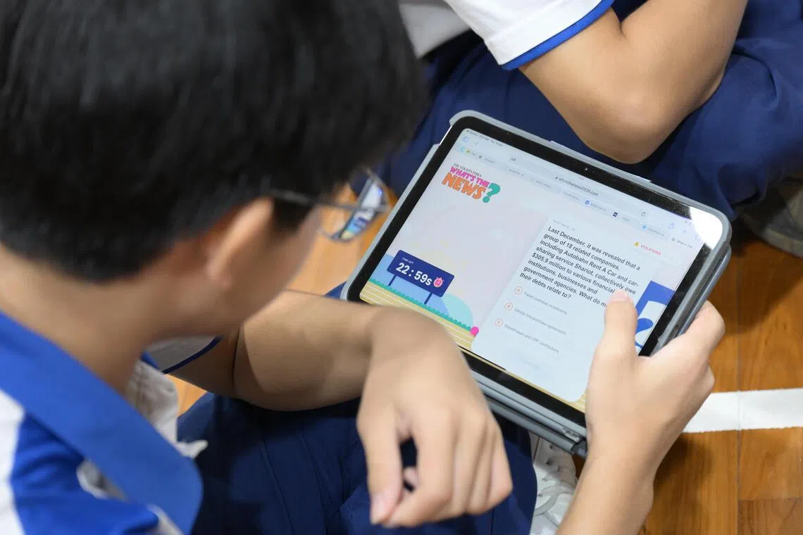 Current affairs get competitive: 16 schools enter semi-finals of ST’s What’s The News? quiz
