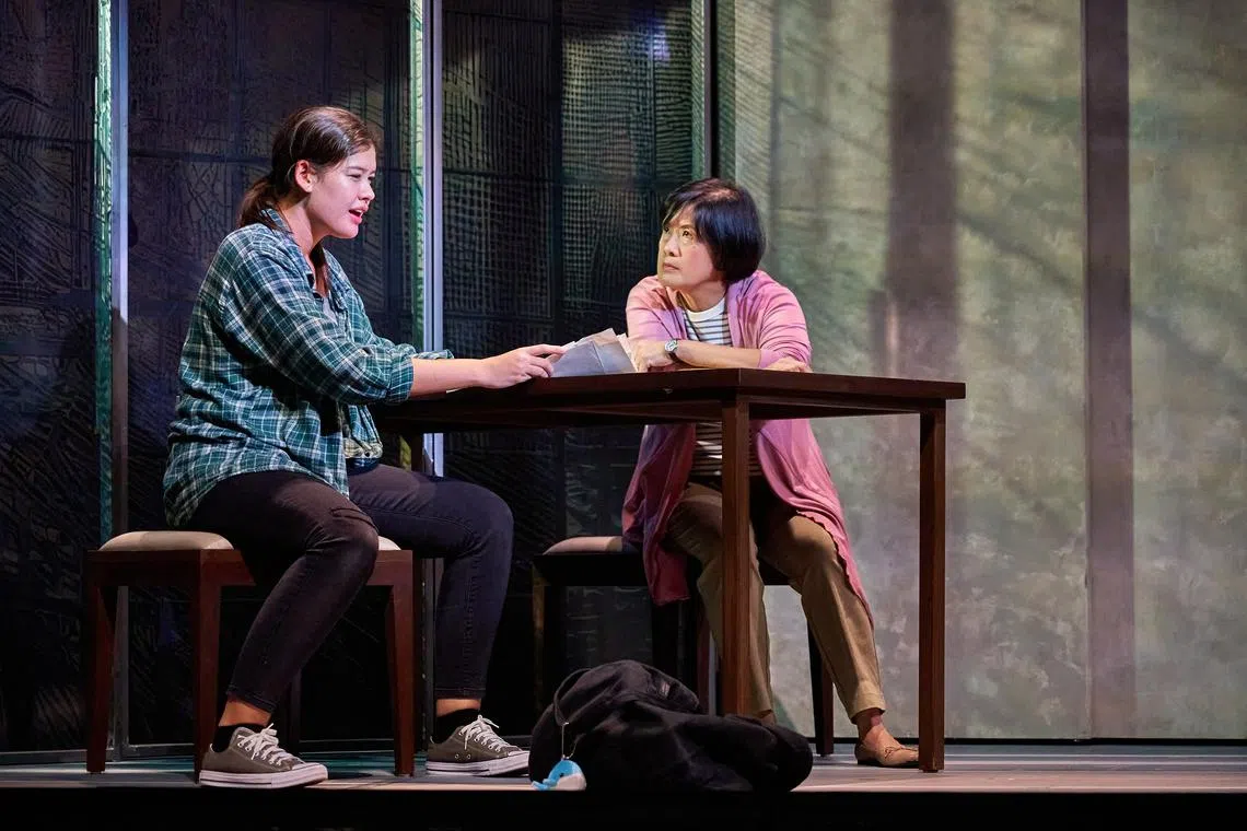 Arielle Jasmine Van Zuijlen (left) and Karen Tan in The Almighty Sometimes.