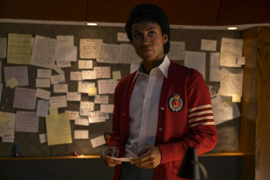 Jaafar Jackson portrays his late American superstar uncle Michael Jackson in the biopic Michael.