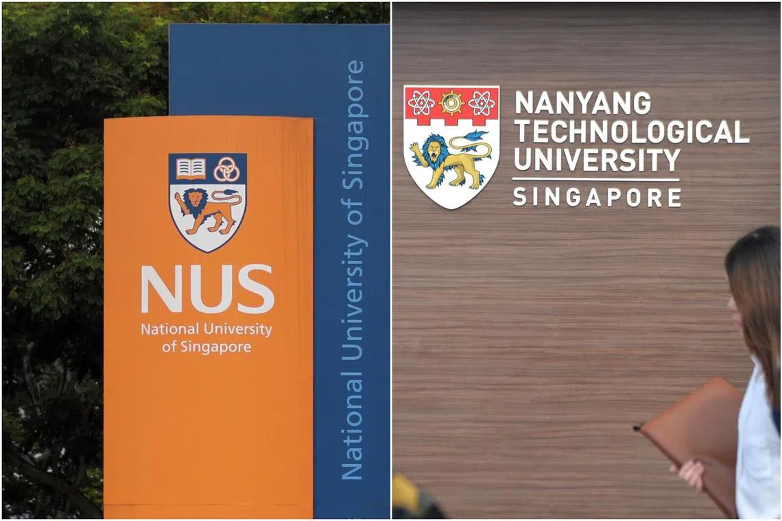 NUS had 14 subjects ranked in the top 10 and 40 in the top 50, while NTU had five subjects in the top 10.