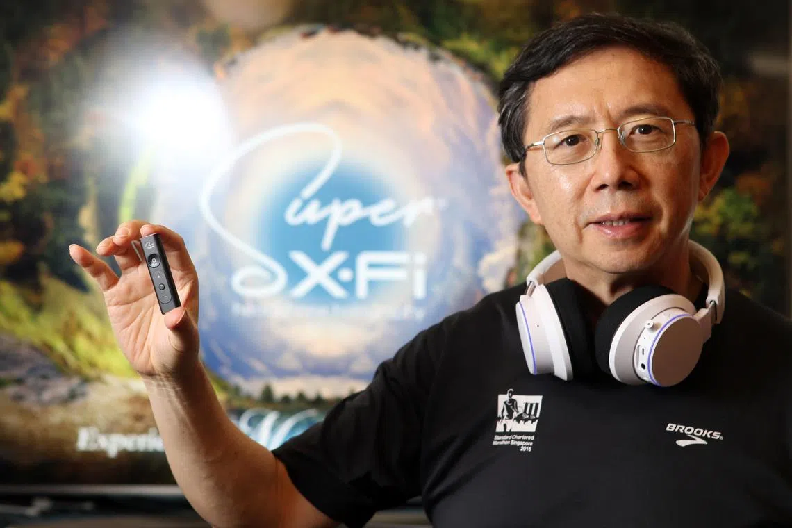 Shares of Creative Technology have surged following Sim Wong Hoo's death on Thursday.