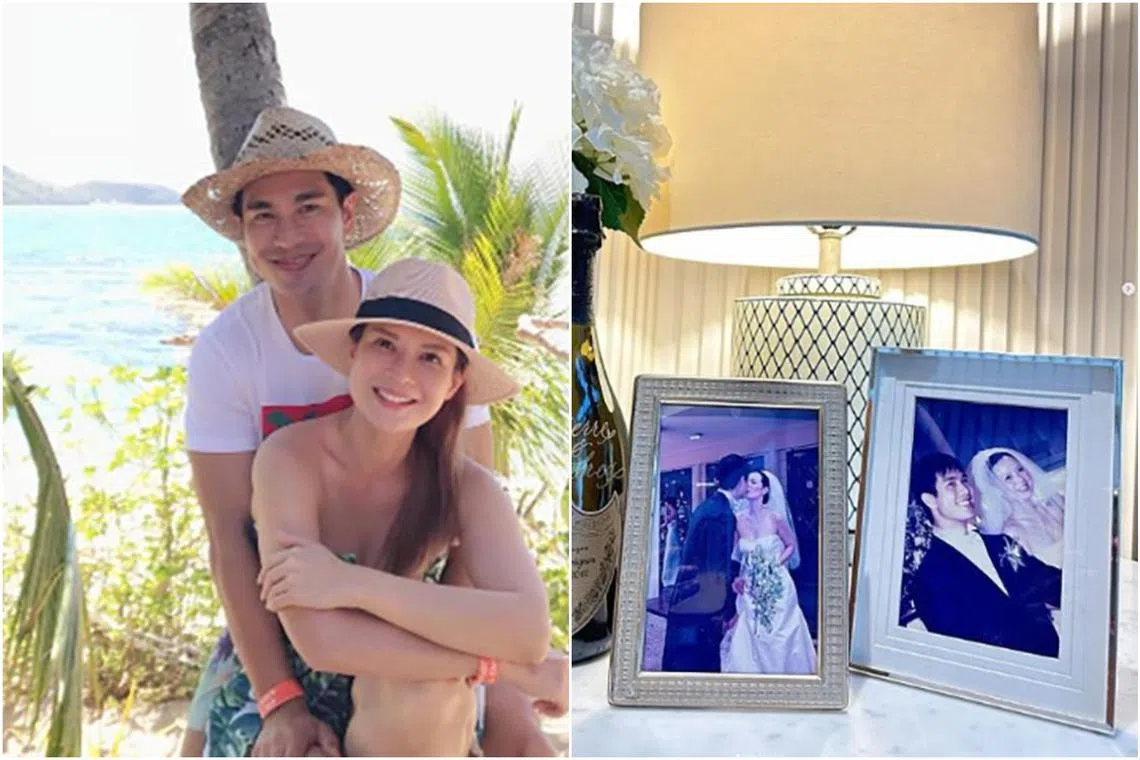 Local celebrity couple Pierre Png and Andrea DeCruz celebrated their 20th wedding anniversary by sharing photos of themselves on Instagram.