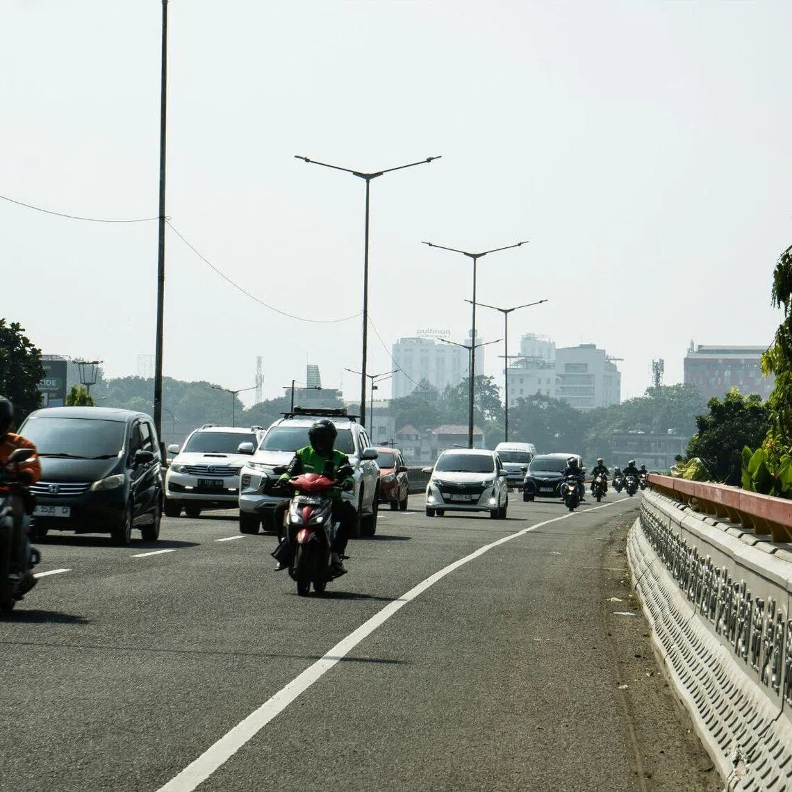 Batam is an economic centre with high vehicle mobility.