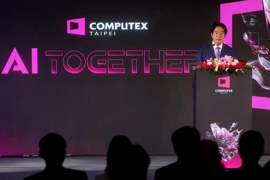 Chinese military hovered as global executives flocked to Taiwan tech show