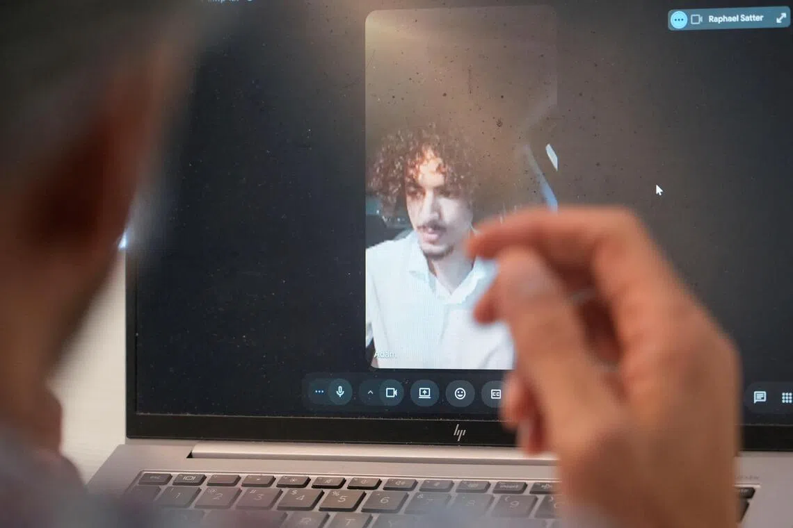 Adem El Adeb - a friend of the teenager suspected of stealing a massive cache of personal data from the FBI - speaking online to Reuters from the United Arab Emirates on Oct 9.