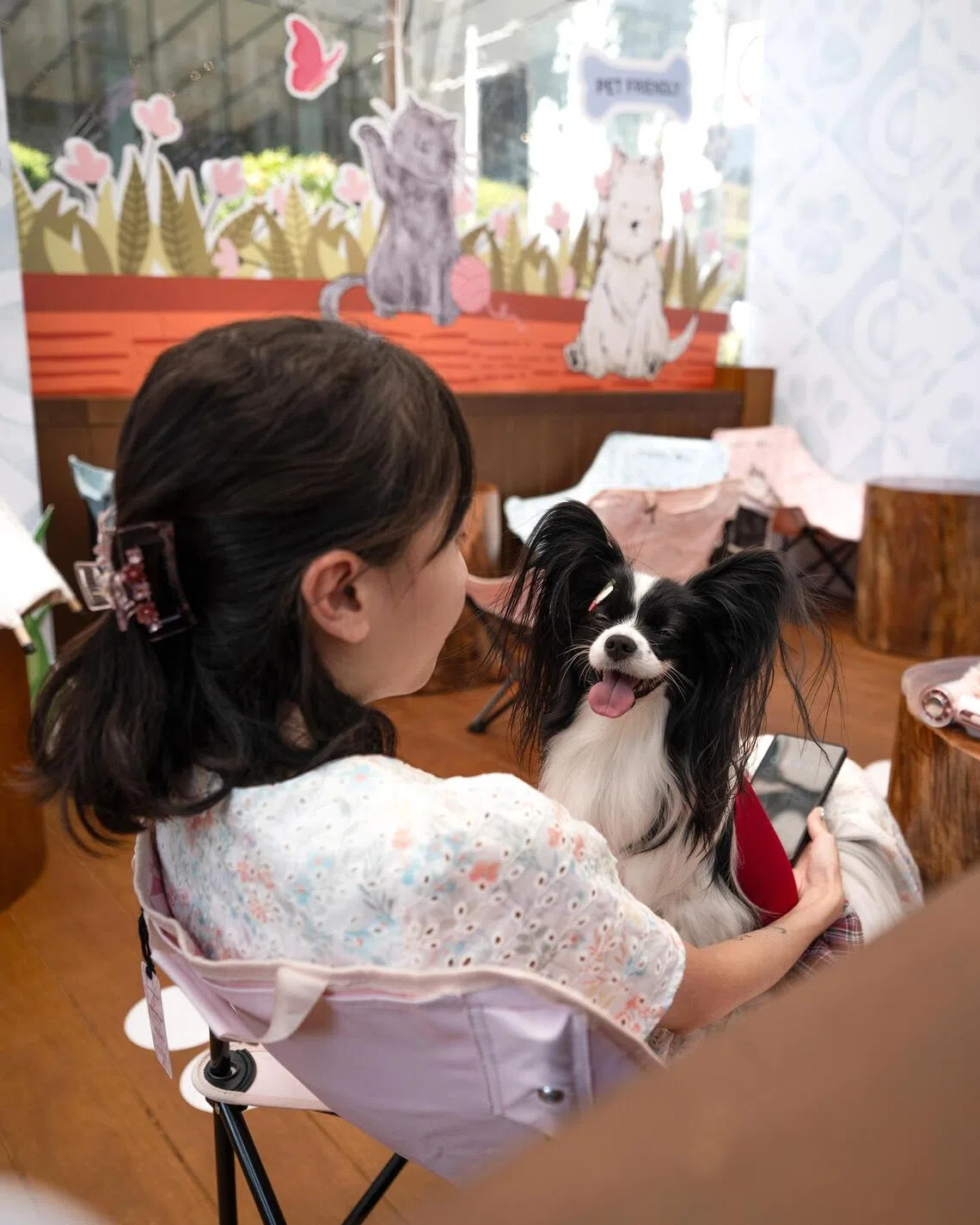 Tea chain Chagee opens Pet Adventure camp, its first pet-friendly mobile tea truck in front of Mandarin Gallery at Orchard Road.