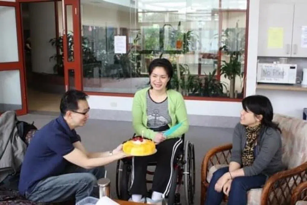 Ong at the Royal Talbot Rehabilitation Centre in Melbourne in 2008.