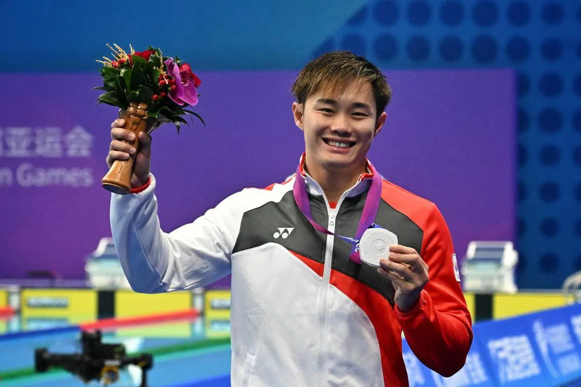 Teong Tzen Wei clocked 23.34 seconds to finish behind South Korea's Baek In-chul in the men's 50m butterfly on Sept 28.