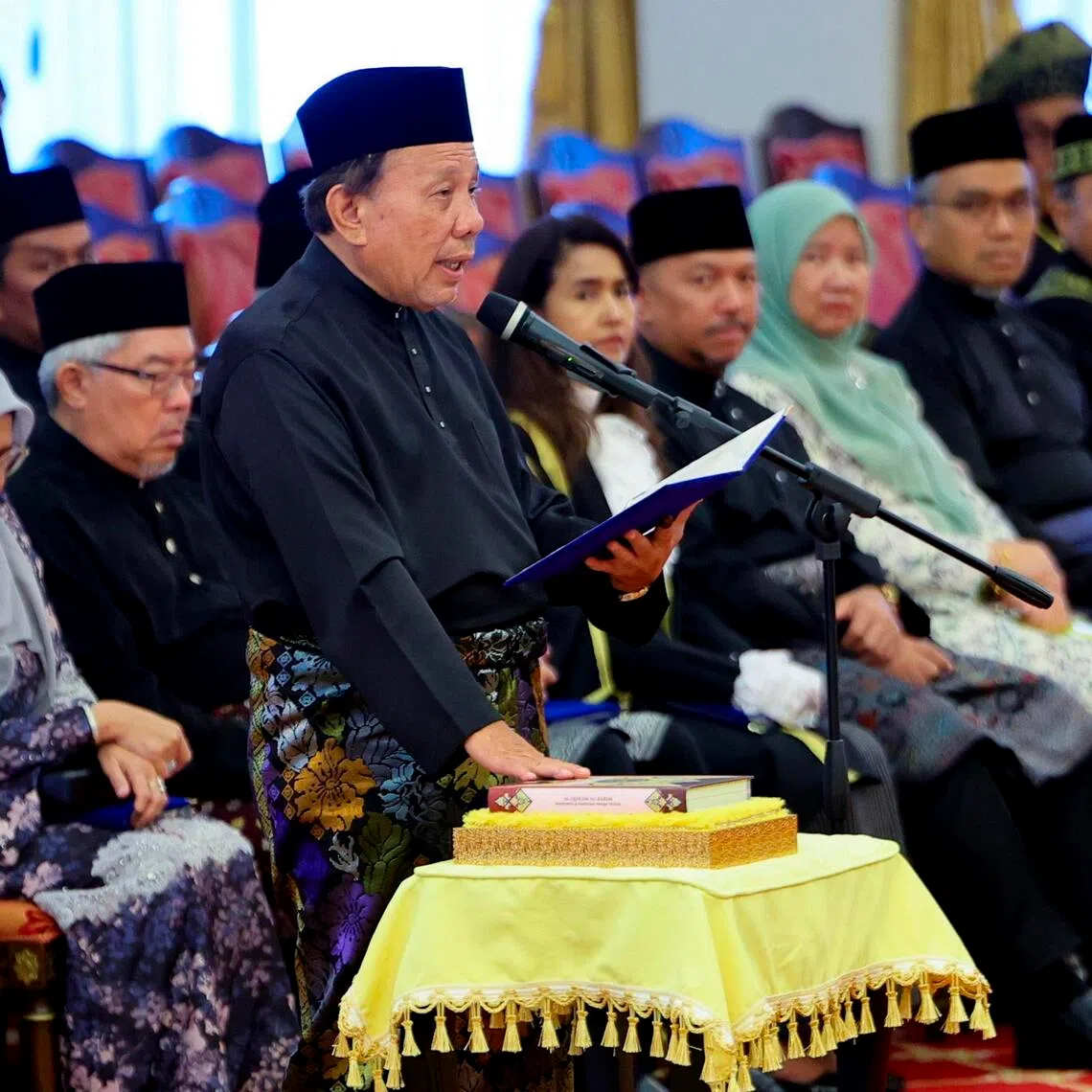 Juasseh assemblyman Ismail Lasim was sworn in as the new chief minister of Negeri Sembilan at Istana Besar Seri Menanti on Aug 2.