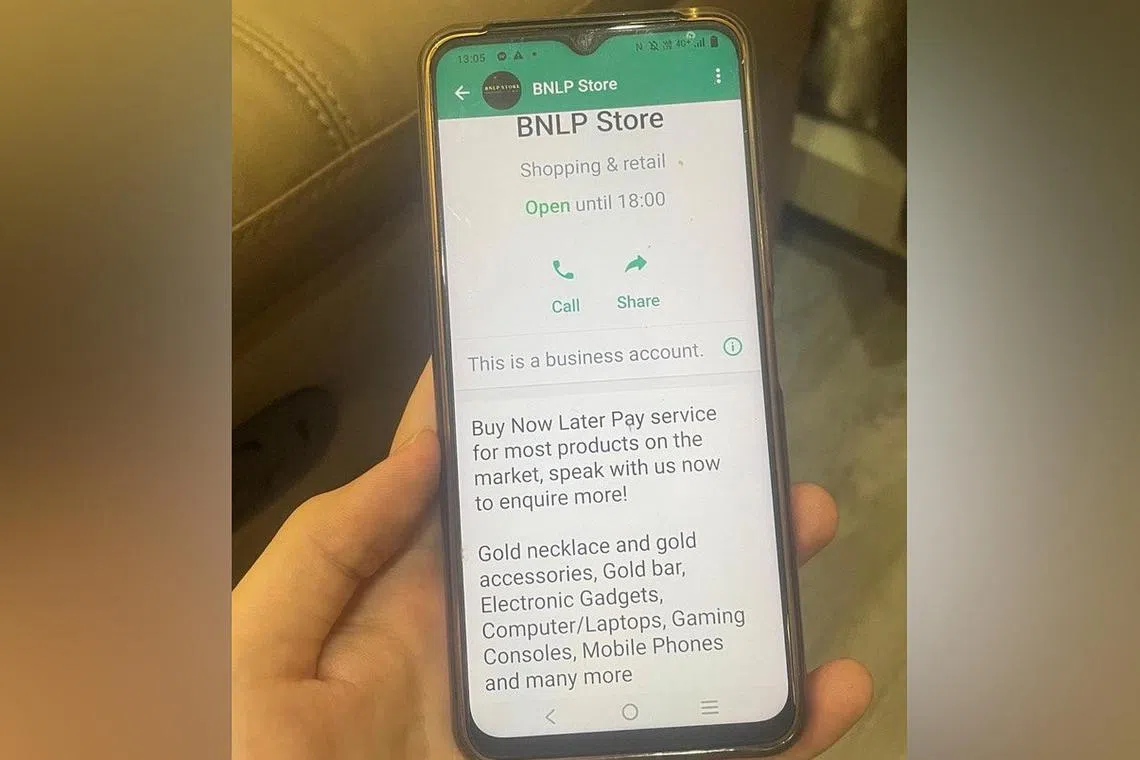 The schemes offered to the maids are sometimes falsely touted as buy now, pay later schemes.