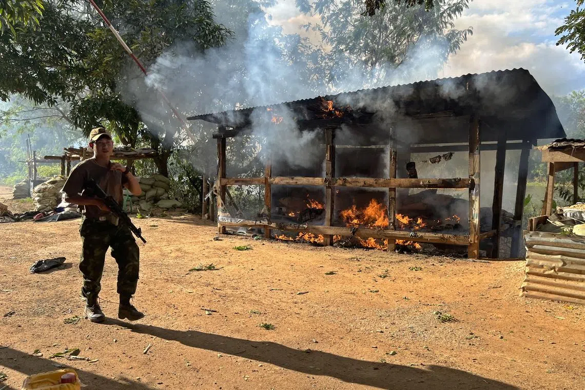 Myanmar’s military has been locked in a surge of fighting with three ethnic rebel groups.