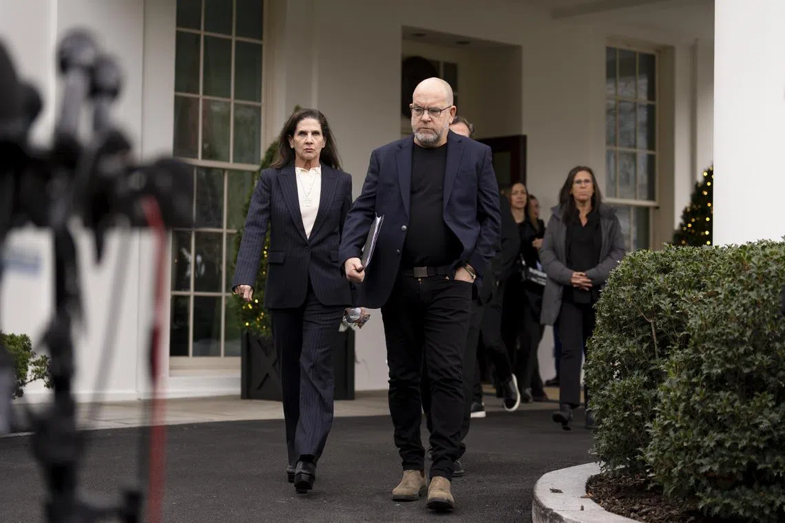 Family members of Americans held hostage by Hamas in Gaza visited the White House and had talks with US President Joe Biden.