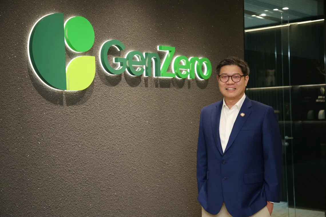 GenZero chief executive Frederick Teo. The company has committed to cutting 7 million tonnes of carbon emissions by 2028.