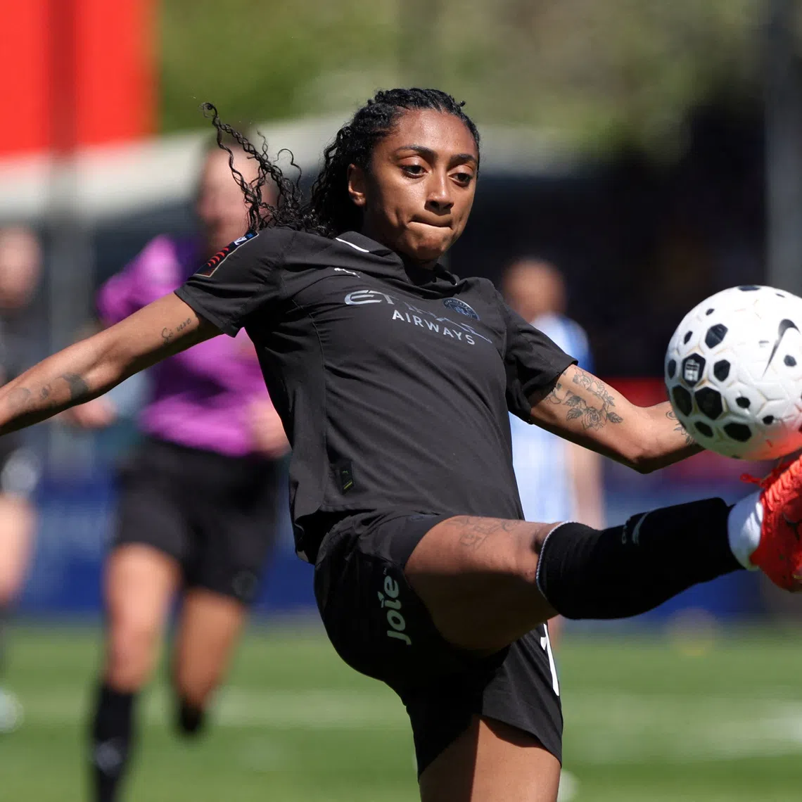 Soccer Football - Women's Super League - Brighton & Hove Albion v Manchester City - Broadfield Stadium, Crawley, Britain - April 25, 2026 Manchester City's Kerolin in action Action Images via Reuters/Cat Goryn