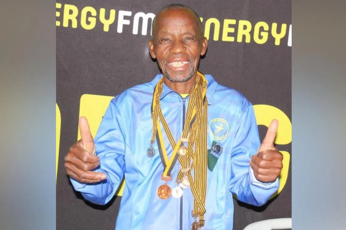 Maros Mosehla, 81, completed the Comrades marathon in Durban, South Africa, in 9 hours 26 minutes in June.
