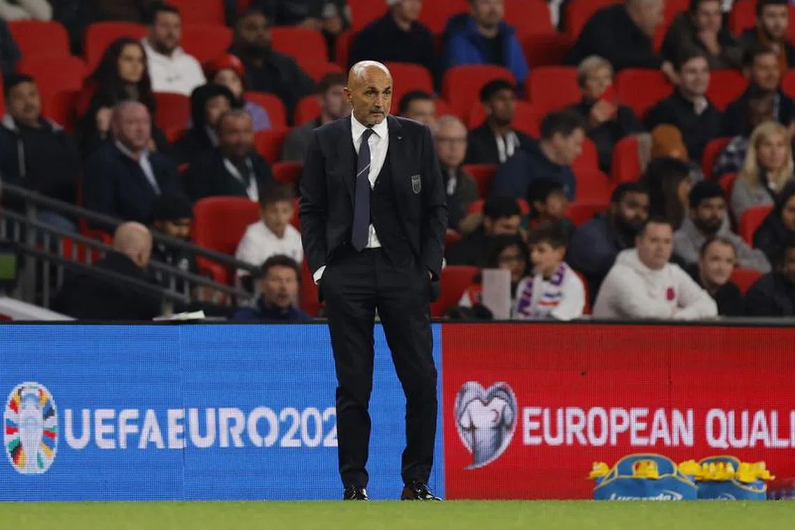 Soccer Football - Euro 2024 Qualifier - Group C - England v Italy - Wembley Stadium, London, Britain - October 17, 2023 Italy coach Luciano Spalletti Action Images via Reuters/Andrew Couldridge