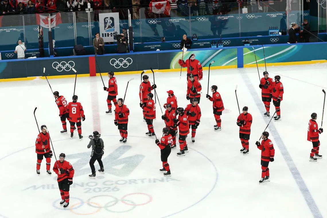 Ice hockey-Canada earn top seeding out of preliminaries as men's tournament moves to knockout stage