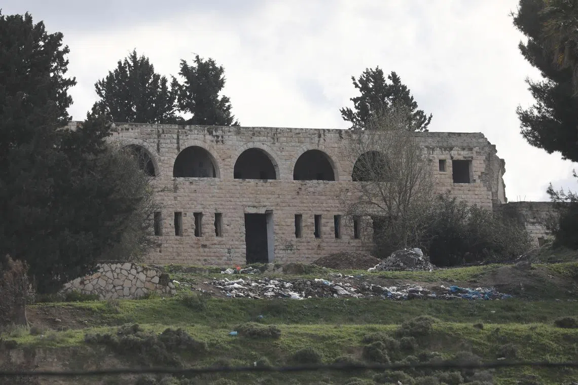 The evacuated Israeli settlement of Sanur, near the West Bank city of Jenin, on March 21, 2023.