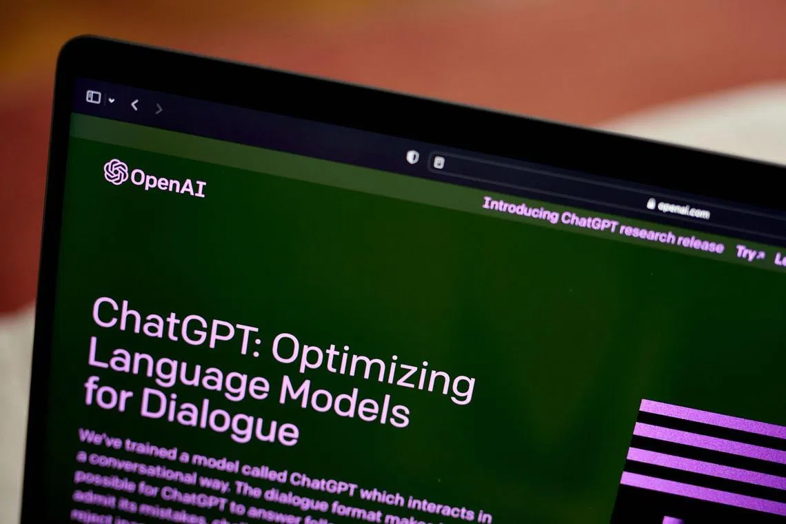 The OpenAI website ChatGPT about page on laptop computer arranged in the Brooklyn borough of New York, US, on Thursday, Jan. 12, 2023. Microsoft Corp. is in discussions to invest as much as $10 billion in OpenAI, the creator of viral artificial intelligence bot ChatGPT, according to people familiar with its plans. Gabby Jones/Bloomberg
