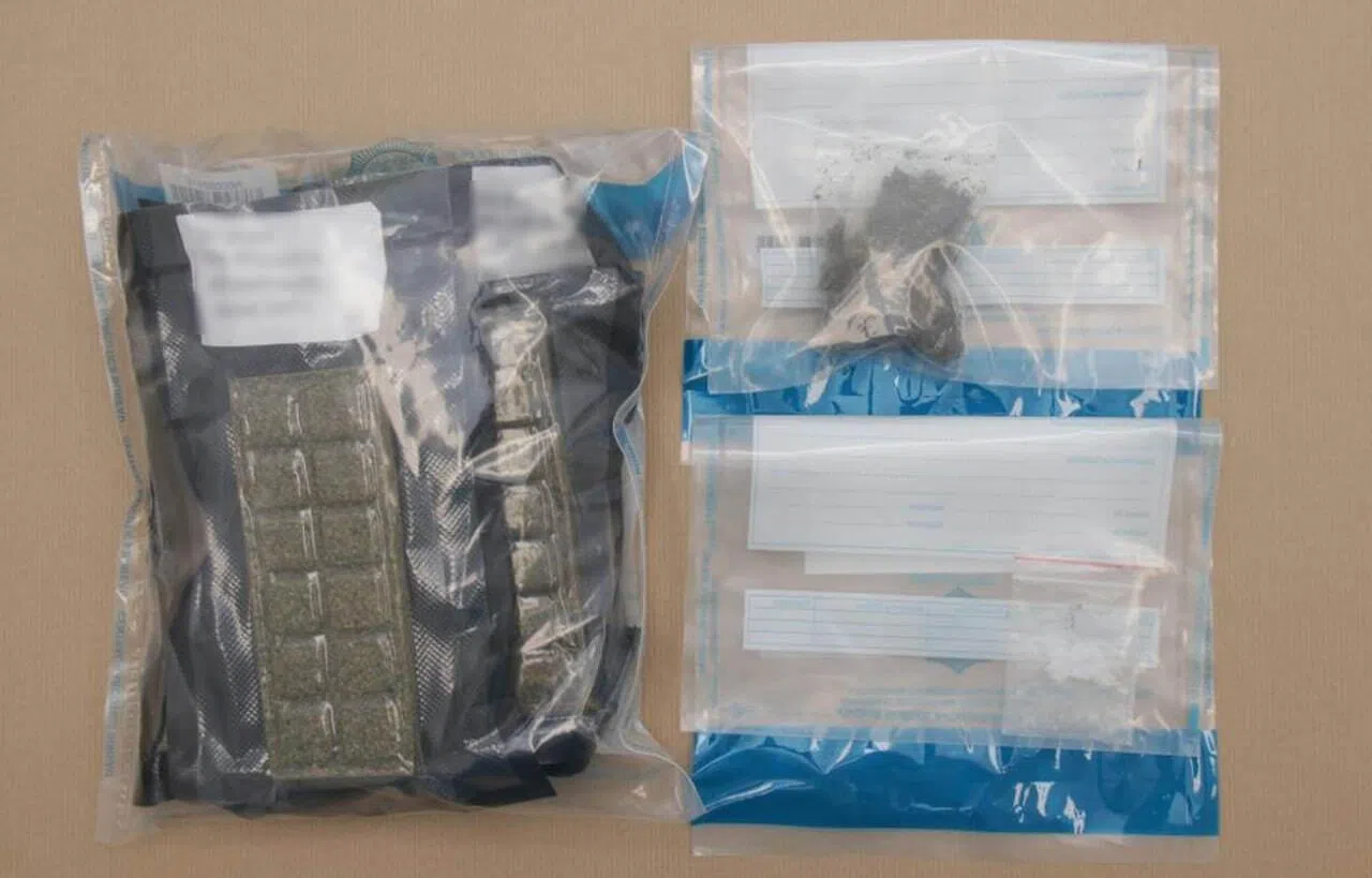 Cannabis and Ice seized from the residential unit in the vicinity of Segar Road on July 14.