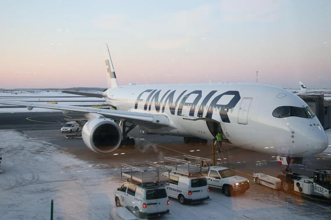 Helsinki's airport resumed operations after a three-hour suspension.