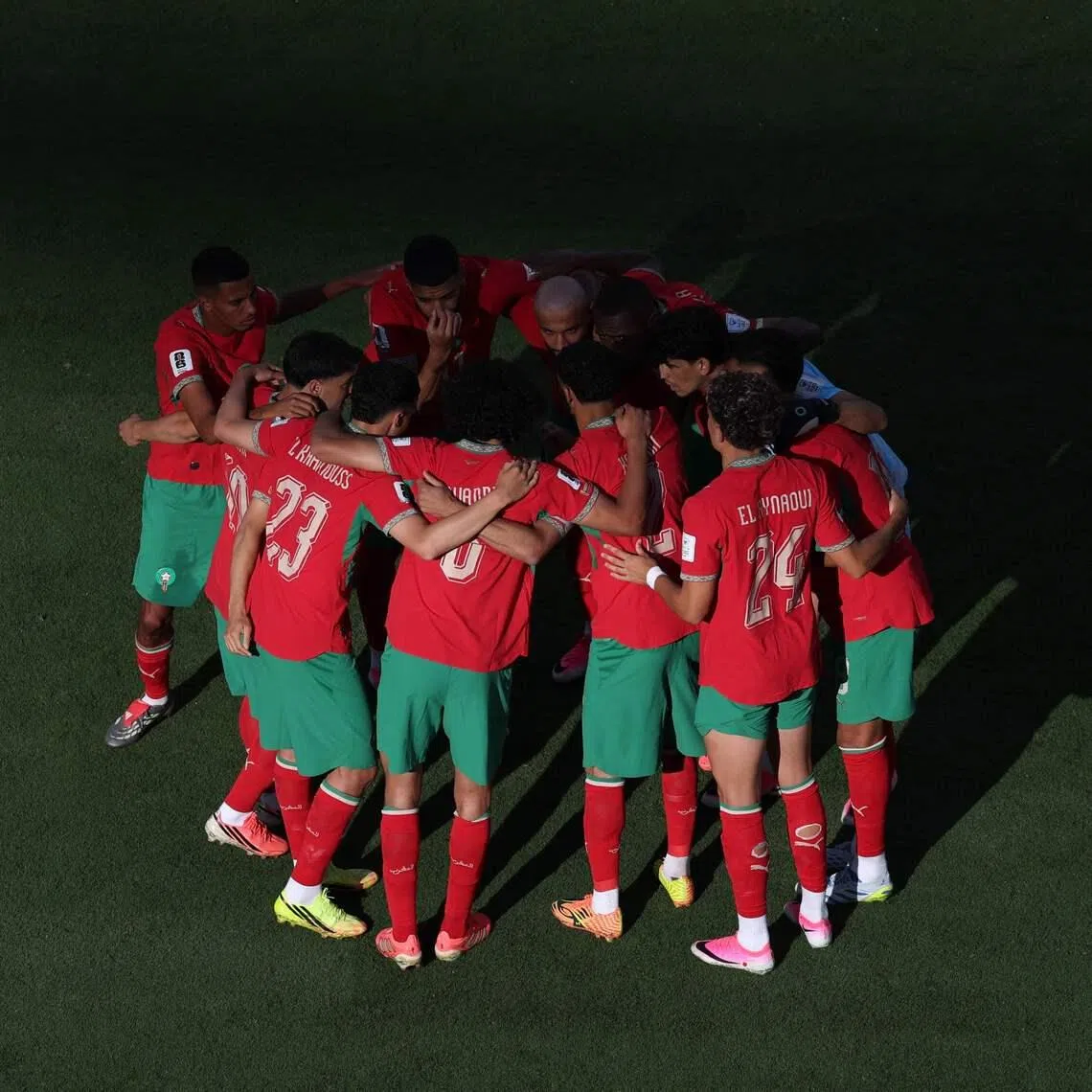 All 11 Morocco starters were born outside the country and developed at European clubs, save for Canadian-born but home-grown goalkeeper Yassine Bounou.
