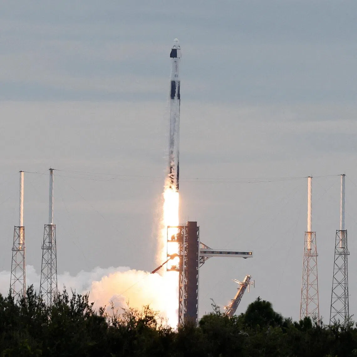 NASA’s Crew-13 mission departing for the International Space Station aboard a SpaceX rocket on Oct 1 from Cape Canaveral, Florida.