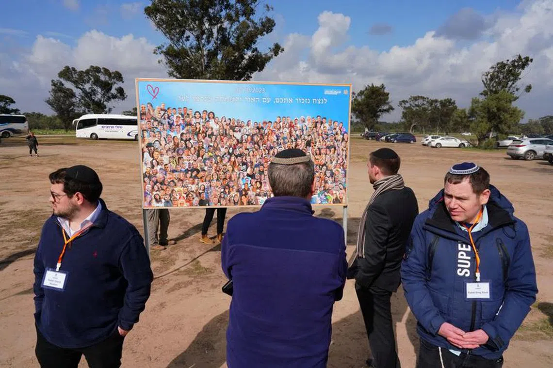 Tourists visit the site of the Nova festival, where people were killed and kidnapped during the October 7 attack by Hamas gunmen from Gaza, in Reim, southern Israel, January 23, 2024. REUTERS/Alexandre Meneghini