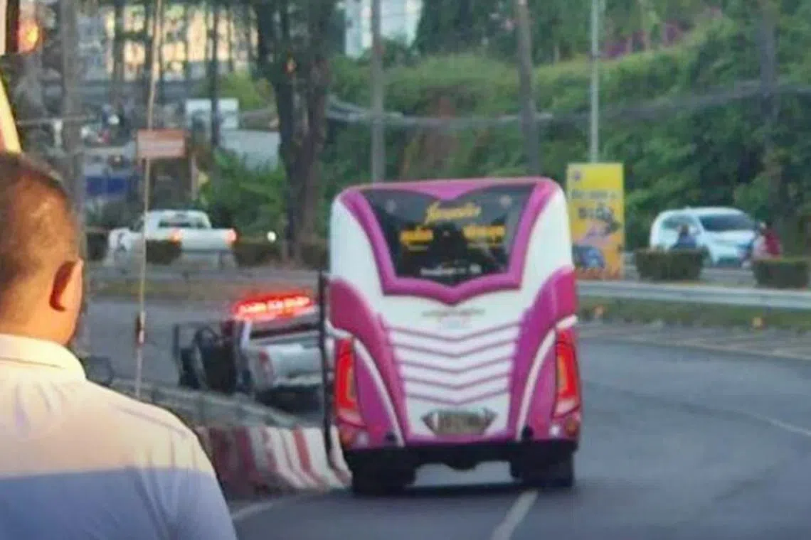 The bus driver told police that the gunman walked to the rear of the vehicle and opened fire, injuring two passengers.