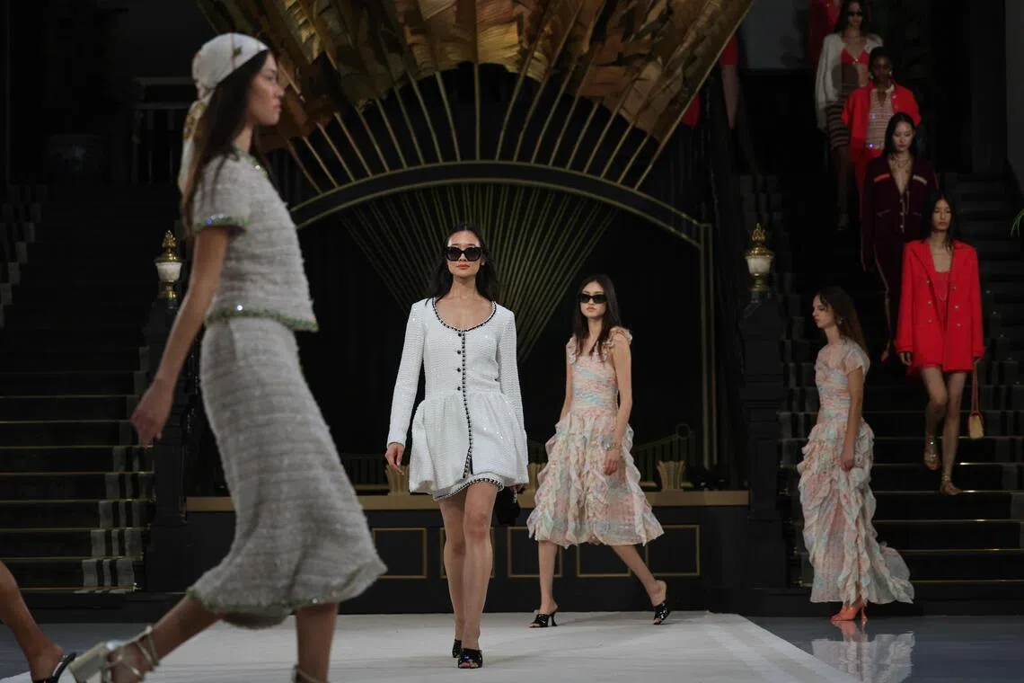 Chanel presented its 2025/26 Cruise collection at Raffles Hotel on Nov 4, 2025.