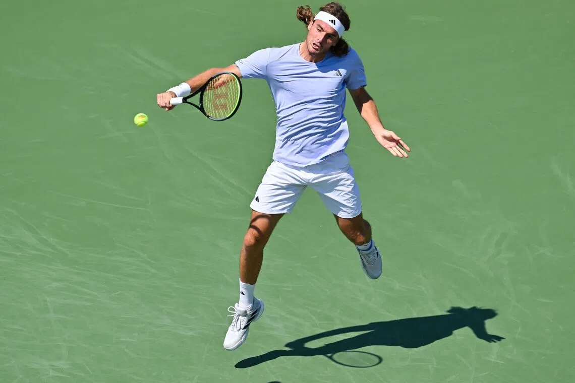 The 53rd-ranked Stefanos Tsitsipas said a coaching change is paying off.