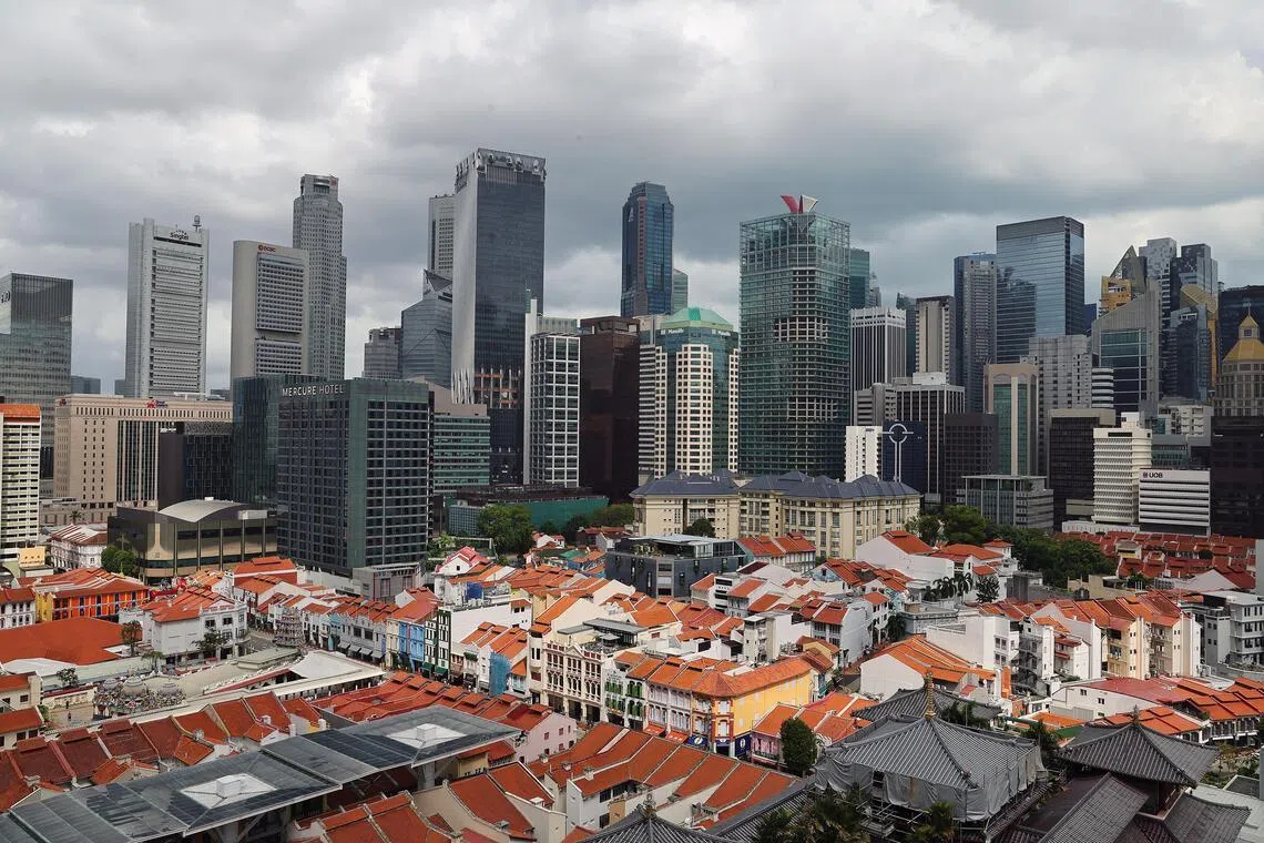 Property stocks in S’pore fall while banks gain as higher-for-longer rates reshape market outlook