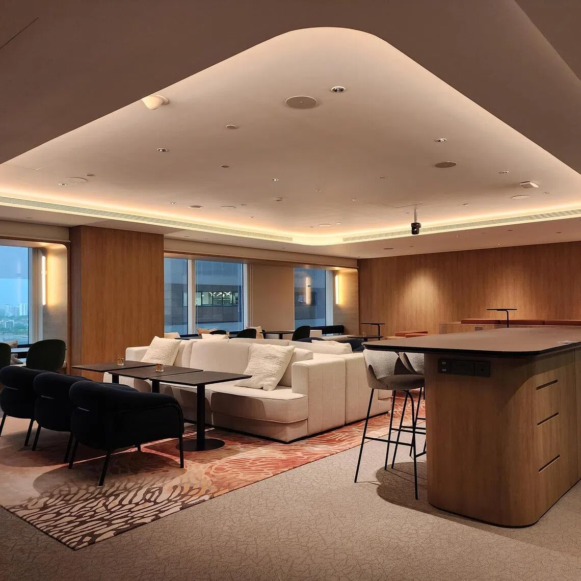 Singapore Land Group’s lighting design by local lighting designer Toh Yah Li’s firm Light Collab.