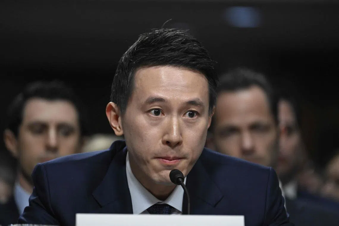 TikTok CEO Chew Shou Zi's call came after a House Bill that could see the app banned in the United States.