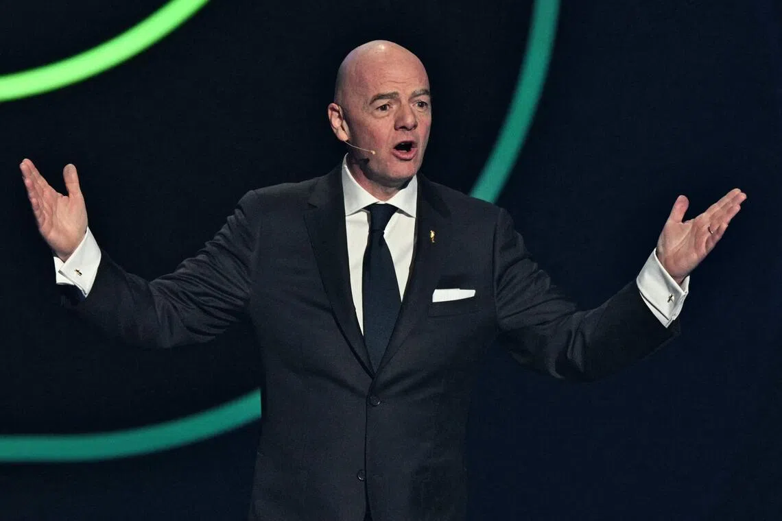 Fifa president Gianni Infantino has stressed that revenues from the 2026 World Cup will be reinvested in football all over the world.