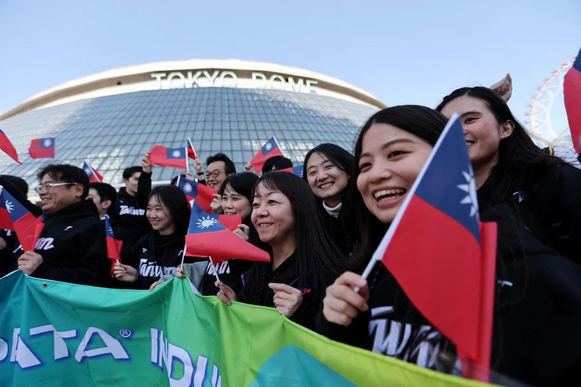 Baseball - World Baseball Classic - Pool C - Taiwan v Australia - Tokyo Dome, Tokyo, Japan - March 5, 2026 Taiwan fans outside the stadium before the match REUTERS/Issei Kato