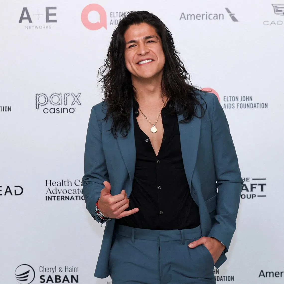 Cristo Fernandez poses during arrivals at the Elton John AIDS Foundation Academy Awards Viewing Party, to celebrate the 96th Oscars Academy Awards in Los Angeles, California, U.S., March 10, 2024. REUTERS/Alisha Jucevic