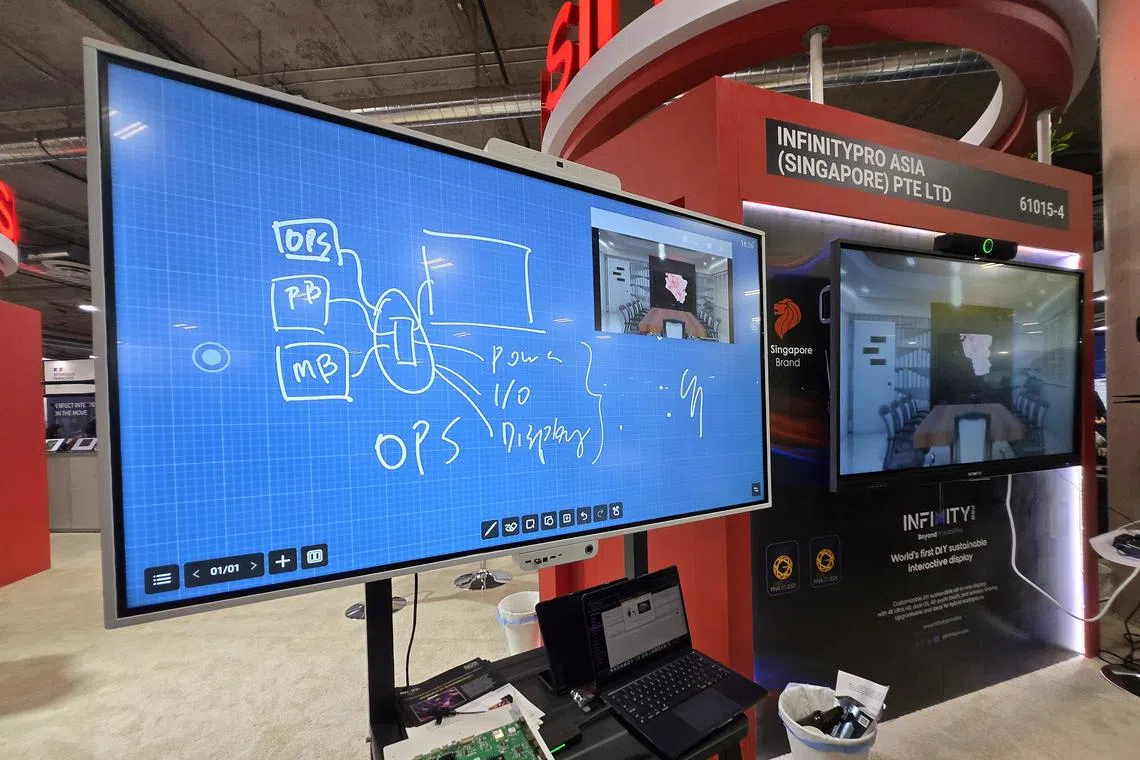 EP-Tec Solutions' customisable TVs can be scribbled on.