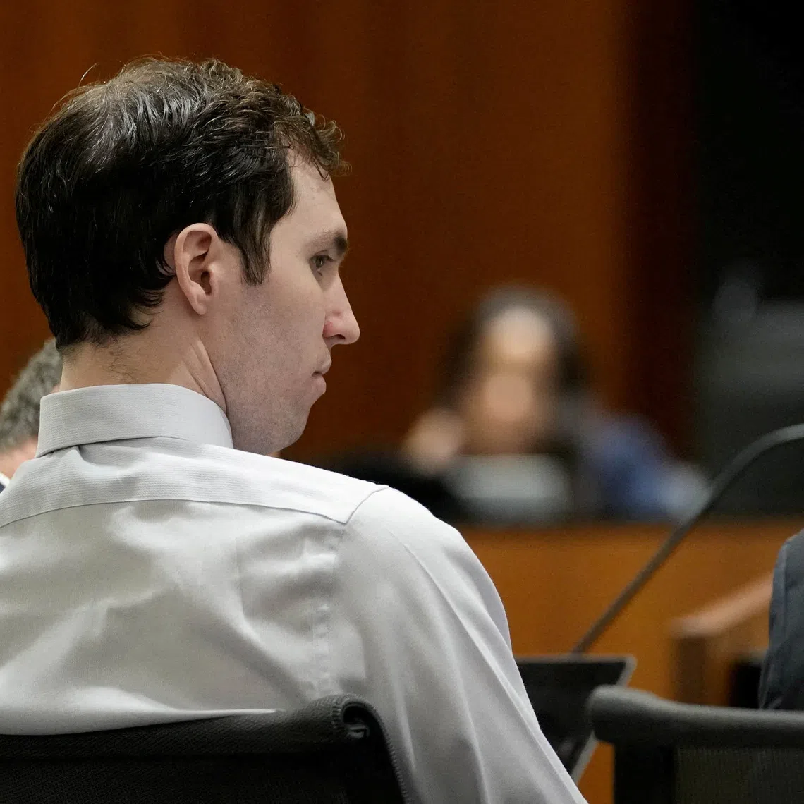 FILE PHOTO: Tyler Robinson, accused in the fatal shooting of conservative activist Charlie Kirk, attends a hearing at the 4th District Court in Provo, Utah, U.S., June 12, 2026.  Francisco Kjolseth/Pool via REUTERS/File Photo