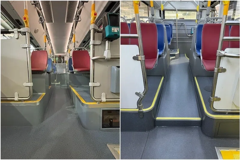 Steps on some of the new electric buses will be lowered from 33cm to 23cm and less from October.