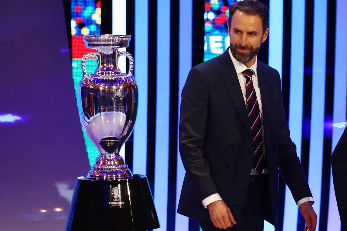 England manager Gareth Southgate has his eyes on the prize at the Euro 2024 draw.