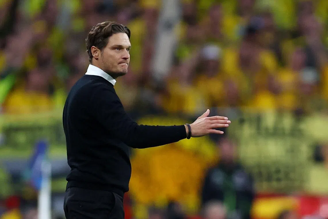 Soccer Football - Champions League - Final - Borussia Dortmund v Real Madrid - Wembley Stadium, London, Britain - June 1, 2024 Borussia Dortmund coach Edin Terzic REUTERS/Hannah Mckay/ File Photo