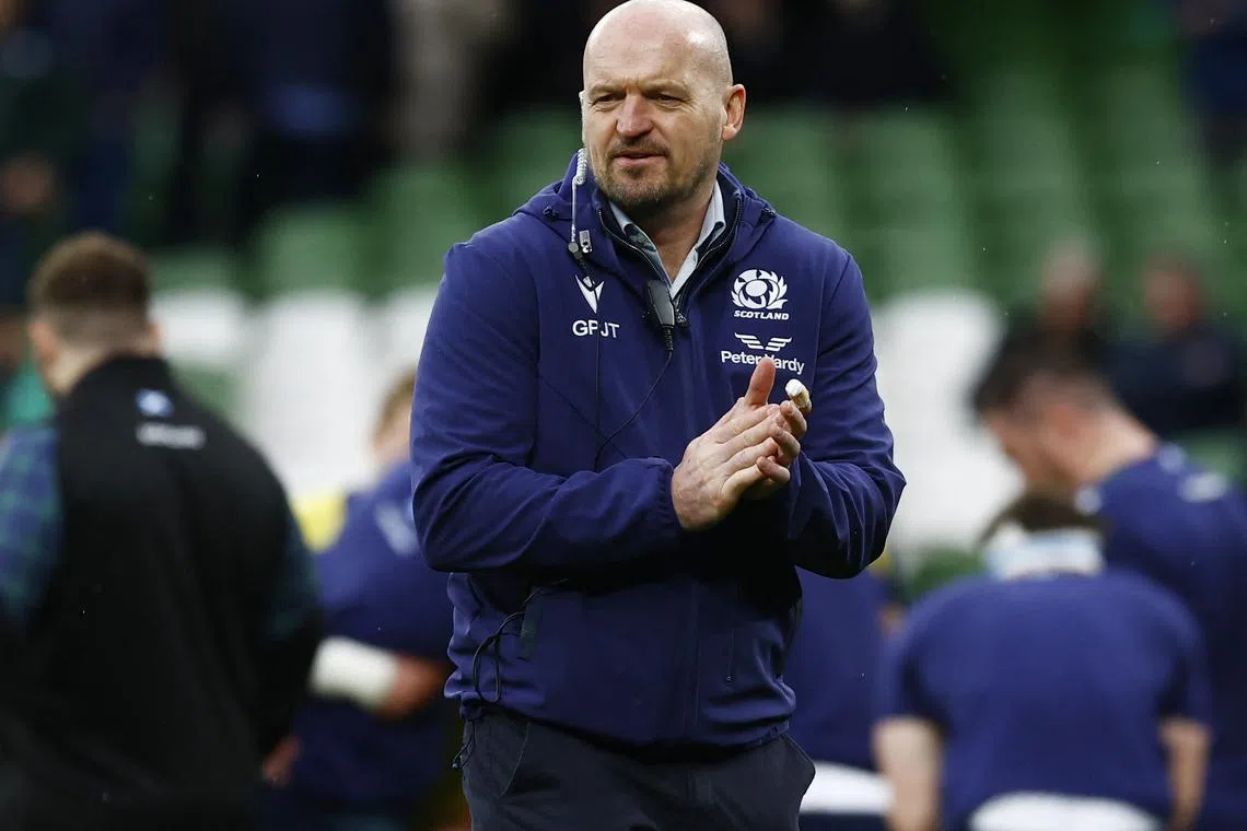 FILE PHOTO: Rugby Union - Six Nations Championship - Ireland v Scotland - Aviva Stadium, Dublin, Ireland - March 16, 2024 Scotland head coach Gregor Townsend before the match REUTERS/Clodagh Kilcoyne/File Photo