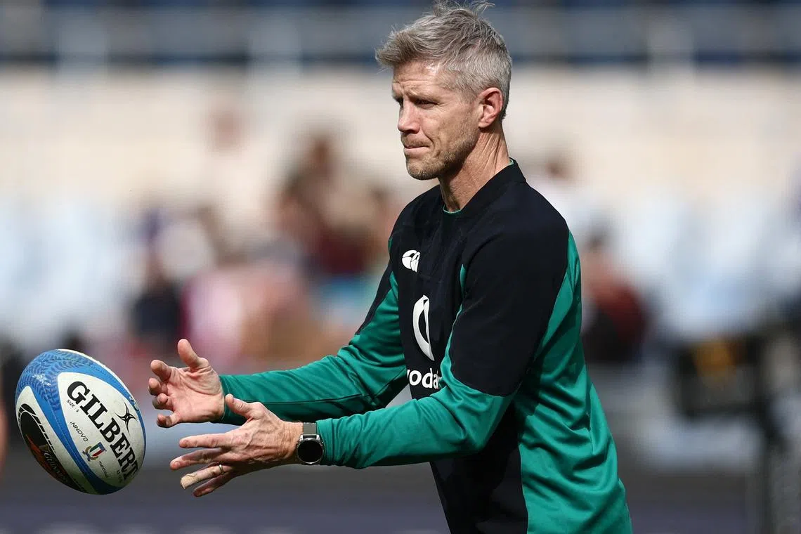 Rugby Union - Six Nations Championship - Italy v Ireland - Stadio Olimpico, Rome, Italy - March 15, 2025 Ireland head coach Simon Easterby before the match REUTERS/Guglielmo Mangiapane