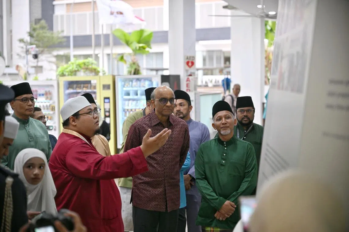 Guest of Honour, President of Singapore, Mr Tharman Shanmugaratnam, at Muis buka puasa held at Al-Mawaddah Mosque, on Feb 20, 2026.