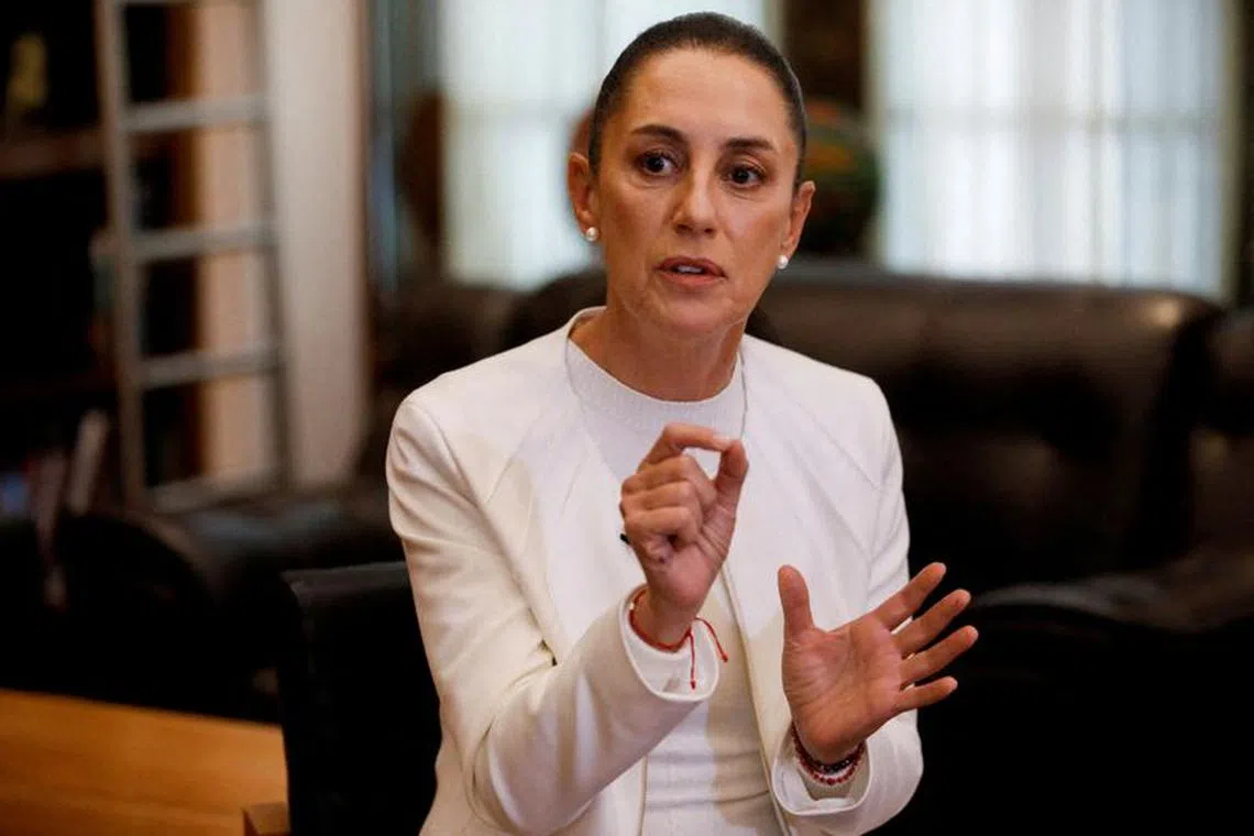 FILE PHOTO: Mexico City’s former Mayor Claudia Sheinbaum speaks during an interview with Reuters in Mexico City, Mexico September 22, 2022. REUTERS/Raquel Cunha/File Photo
