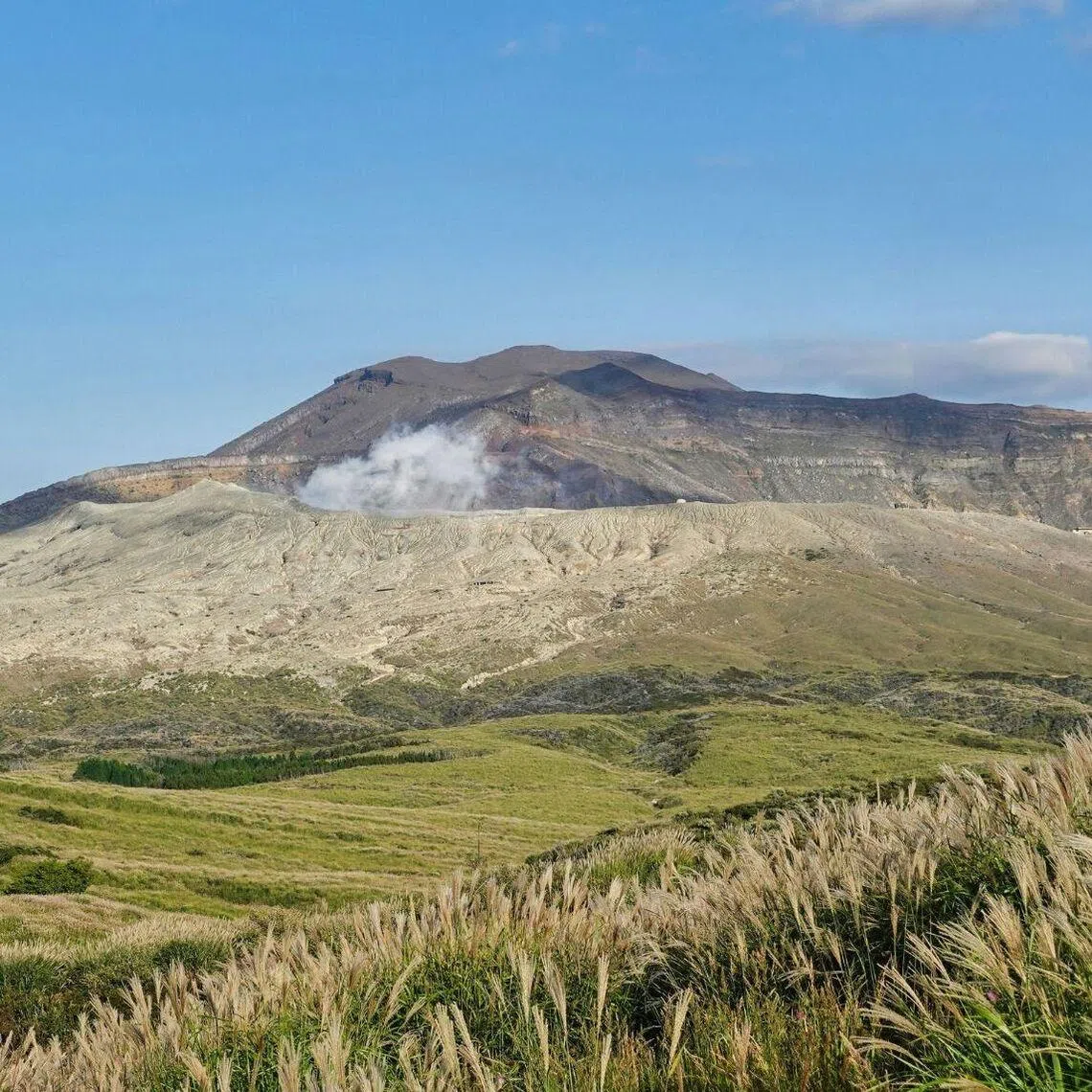 Aso Cuddly Dominion zoo offers panoramic helicopter rides over the area, which is famed for its volcanic landscapes.
