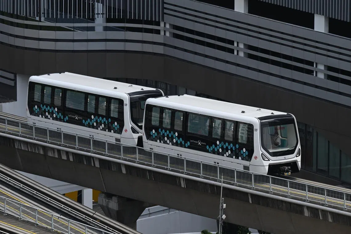 SMRT said free regular or bridging buses were available outside the stations.